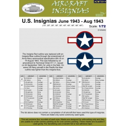 U.S. Insignias June 1943 - Aug 1943