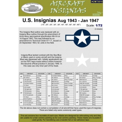 U.S. Insignias Aug 1943 - Jan 1947