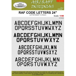 RAF CODE LETTERS 24"