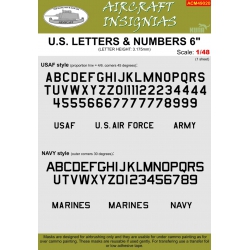 U.S. LETTERS & NUMBERS - 6"