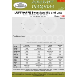 LUFTWAFFE Swastikas Mid and Late