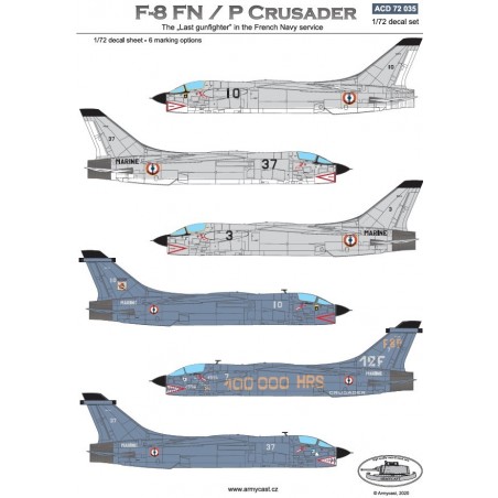 ACD 72035 F-8 FN/P Crusader